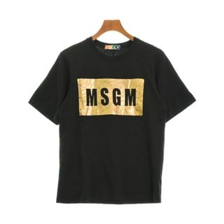 エムエスジイエム(MSGM)のMSGM エムエスジーエム Tシャツ・カットソー XS 黒 【古着】【中古】(Tシャツ/カットソー(半袖/袖なし))