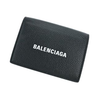 バレンシアガ(Balenciaga)のBALENCIAGA バレンシアガ 財布・コインケース - 黒x白 【古着】【中古】(折り財布)