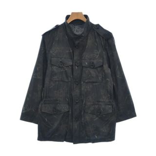 エトロ(ETRO)のETRO エトロ ブルゾン（その他） M 黒xエンジ系xカーキ系等(花柄) 【古着】【中古】(その他)