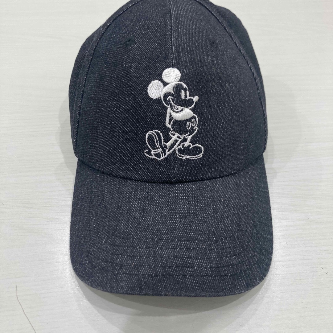 【90s】DISNEY MICKEY 陰陽　ツートンカラーキャップ