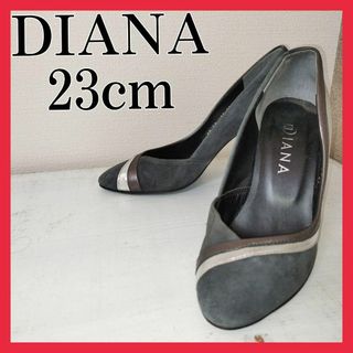 ダイアナ(DIANA)のDIANAダイアナポインテッドトゥパンプススエードピンヒール冠婚葬祭23cm(ハイヒール/パンプス)