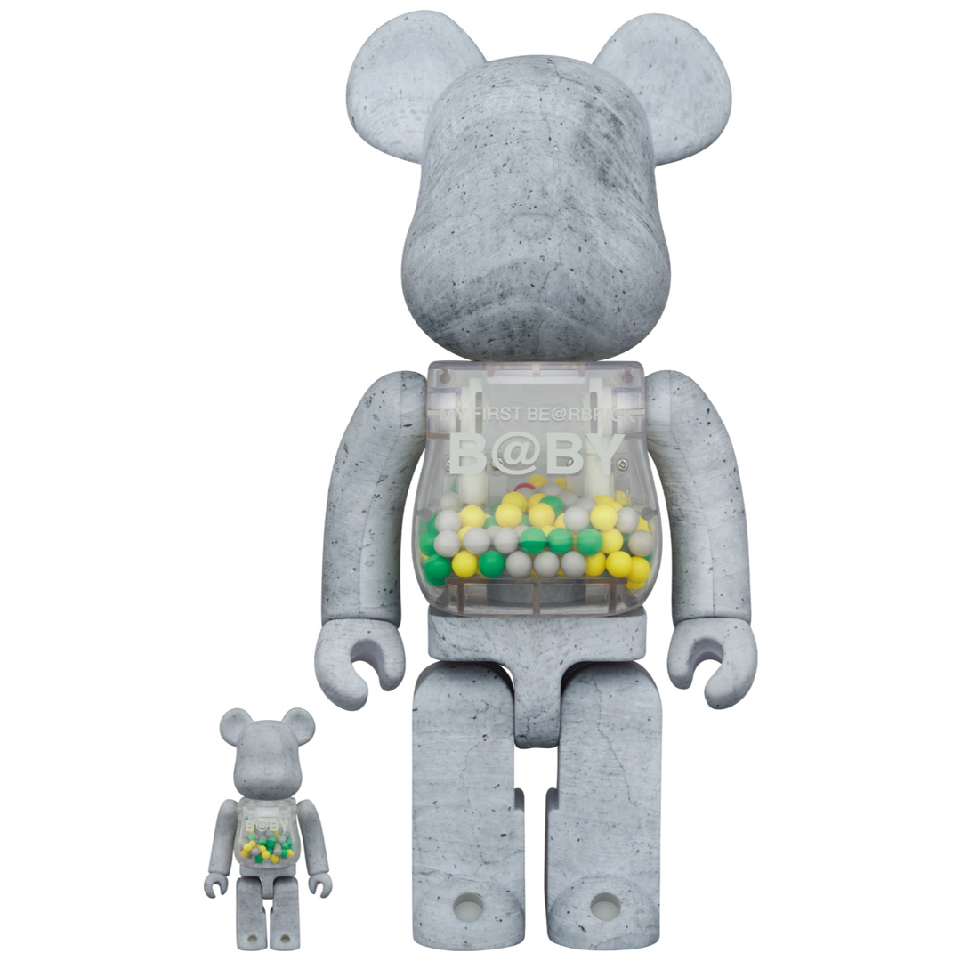 MY FIRST BE@RBRICK B@BY CONCRETE 100&400