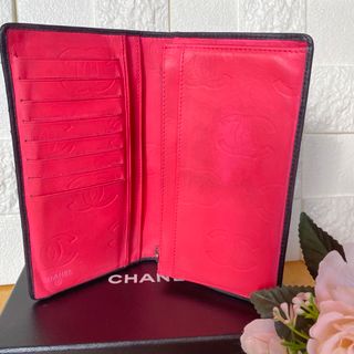 CHANEL - ☆CHANEL☆長財布 カンボンライン ラムスキン ブラック