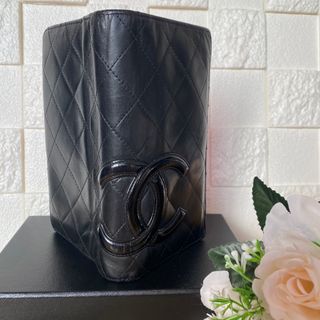 CHANEL - ☆CHANEL☆長財布 カンボンライン ラムスキン ブラック