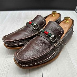 グッチ(Gucci)の【GUCCI】グッチ 27 ビットローファー 本革 ブラウン レザー(ドレス/ビジネス)