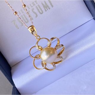 ジュエリーツツミ(JEWELRY TSUTSUMI)のK18 南洋真珠　ナチュラル　ゴールド　パール　ネックレス　ペンダント　トップ　(ネックレス)