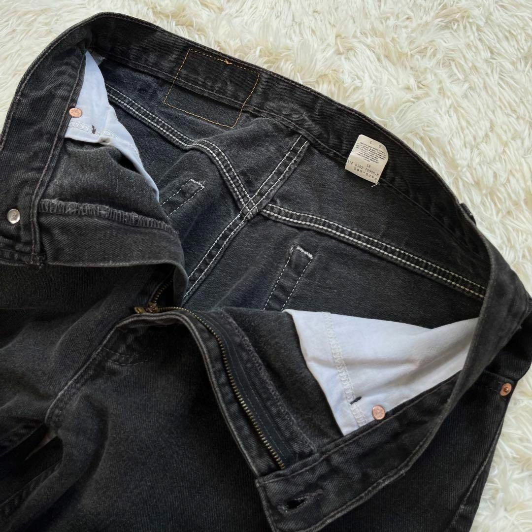 Levi's - 【00s・美品】リーバイス505 デニムパンツ 後染め ブラック