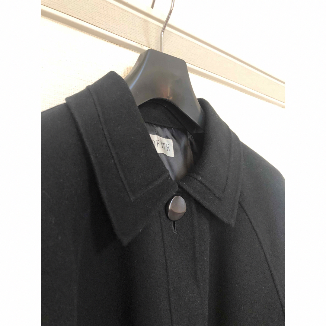 ラムウール ハーフコート　昭和レトロ レディースのジャケット/アウター(ロングコート)の商品写真
