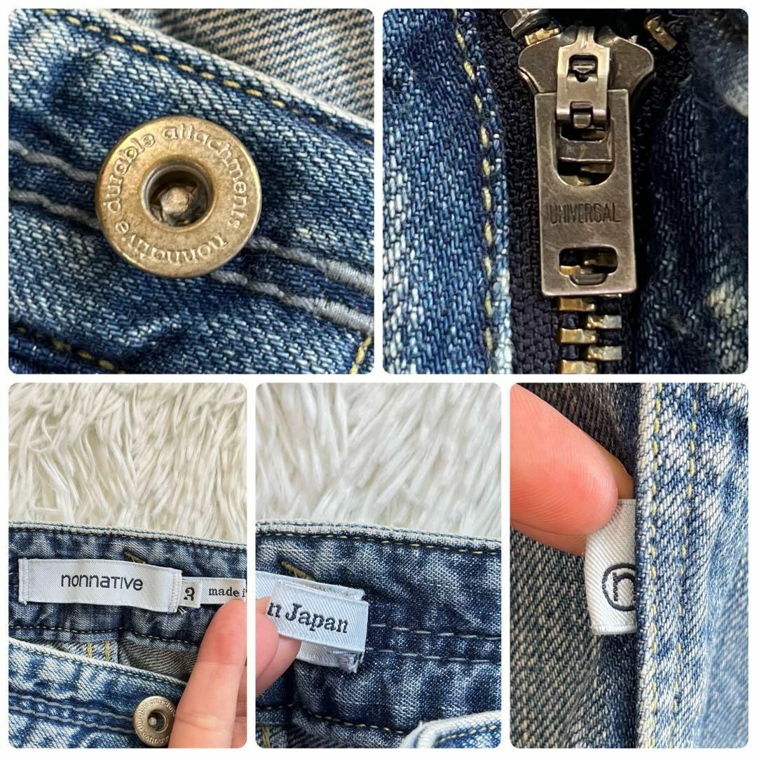 【美品】NONNATIVE デニムパンツ ジーンズ 21SS ヴィンテージ加工 6