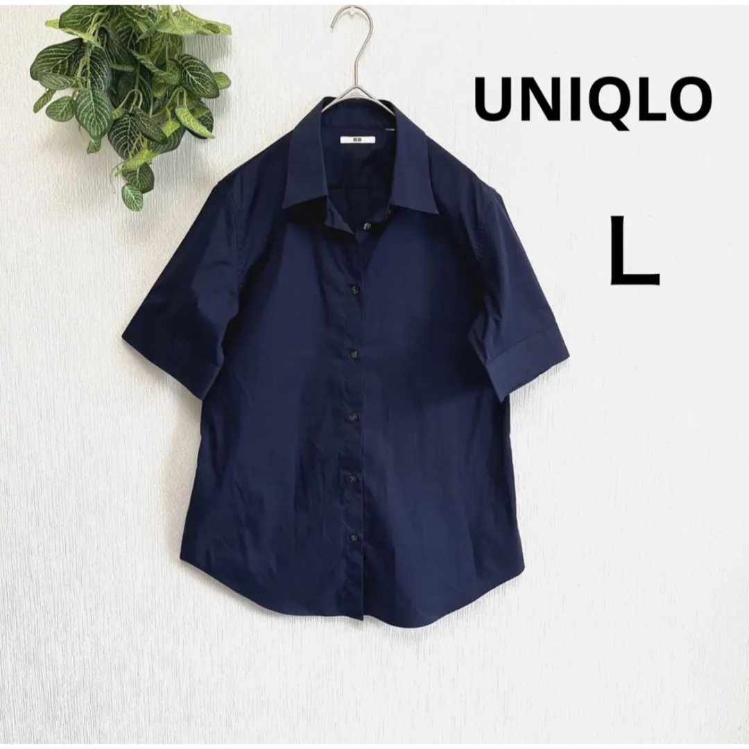 UNIQLO(ユニクロ)の美品！UNIQLOレディースシャツ レディースのトップス(シャツ/ブラウス(半袖/袖なし))の商品写真