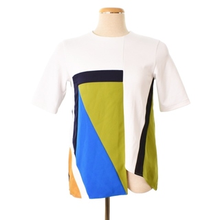 UN3D. 22SS マルチカラーライン Tシャツ カットソー 半袖 F 白(Tシャツ(半袖/袖なし))