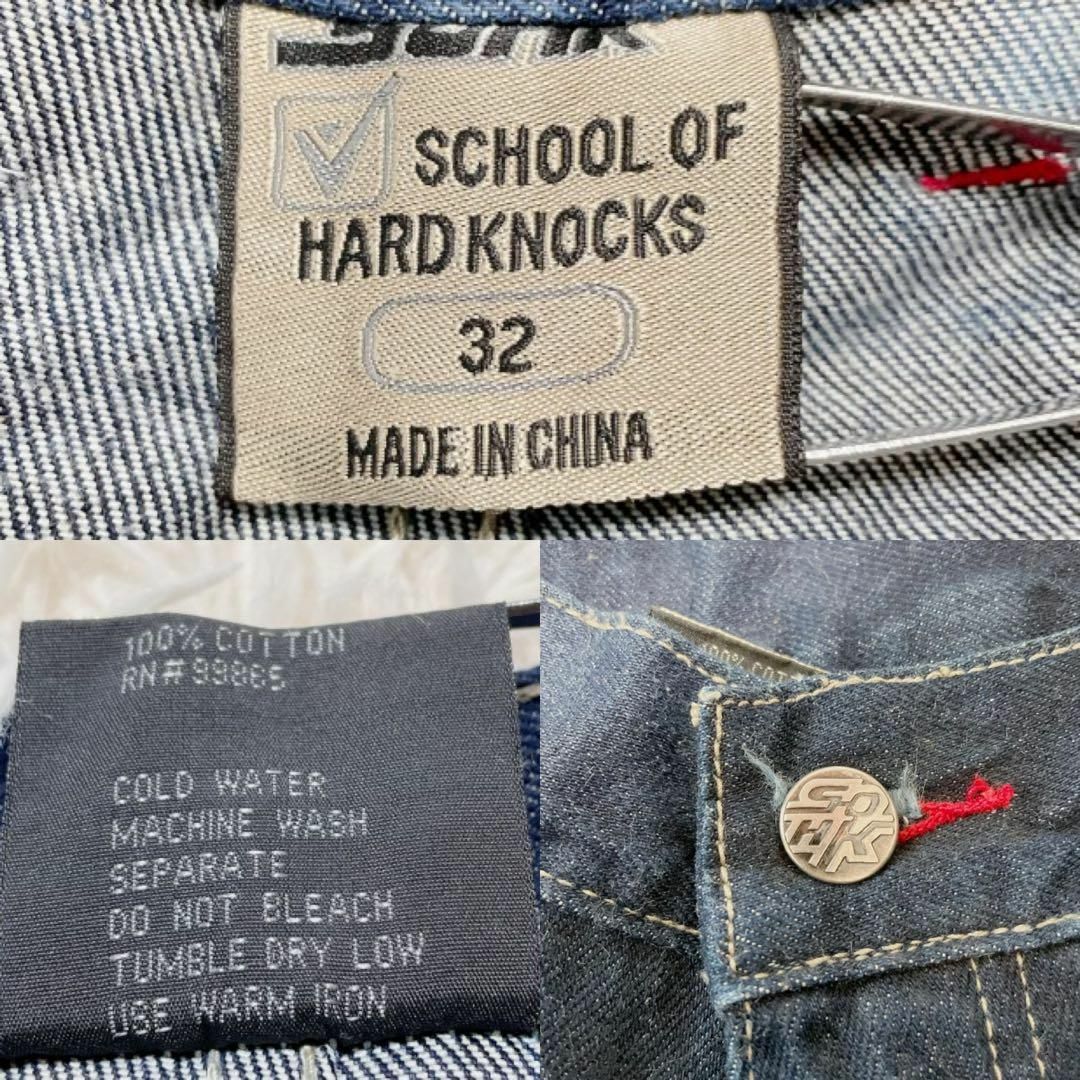 School of hard knocks デニムパンツ ワイド W32 B系 9