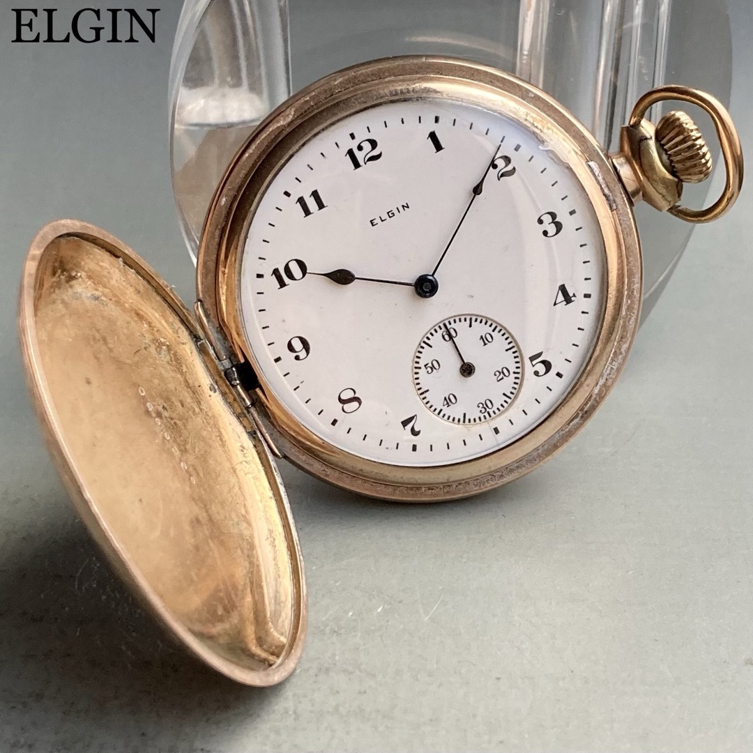ELGIN - 【動作良好】エルジン ELGIN アンティーク 懐中時計 手巻き