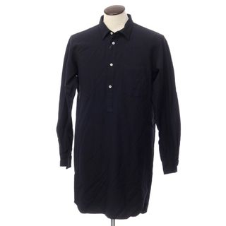 コムデギャルソンオムプリュス(COMME des GARCONS HOMME PLUS)の【中古】コムデギャルソンオムプリュス COMME des GARCONS HOMME PLUS 2017年秋冬 ポリエステル ロングシャツ ダークネイビー【サイズL】【メンズ】(シャツ)