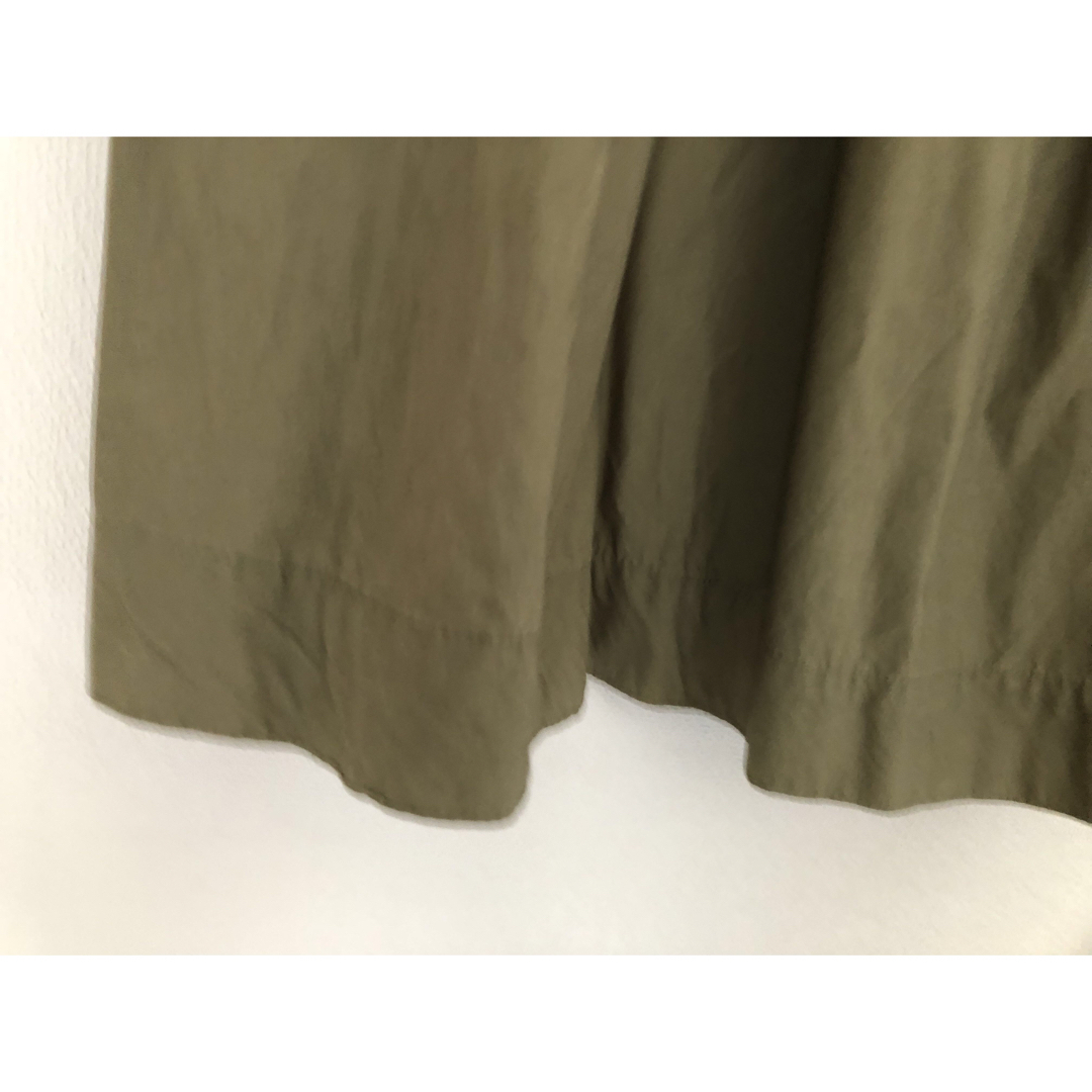 MUJI (無印良品)(ムジルシリョウヒン)の無印良品　膝丈スカート　カーキ レディースのスカート(ひざ丈スカート)の商品写真
