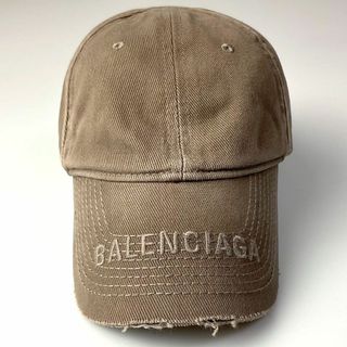 バレンシアガ(Balenciaga)のバレンシアガ BALENCIAGA 帽子 キャップ ロゴ ダメージ加工(キャップ)