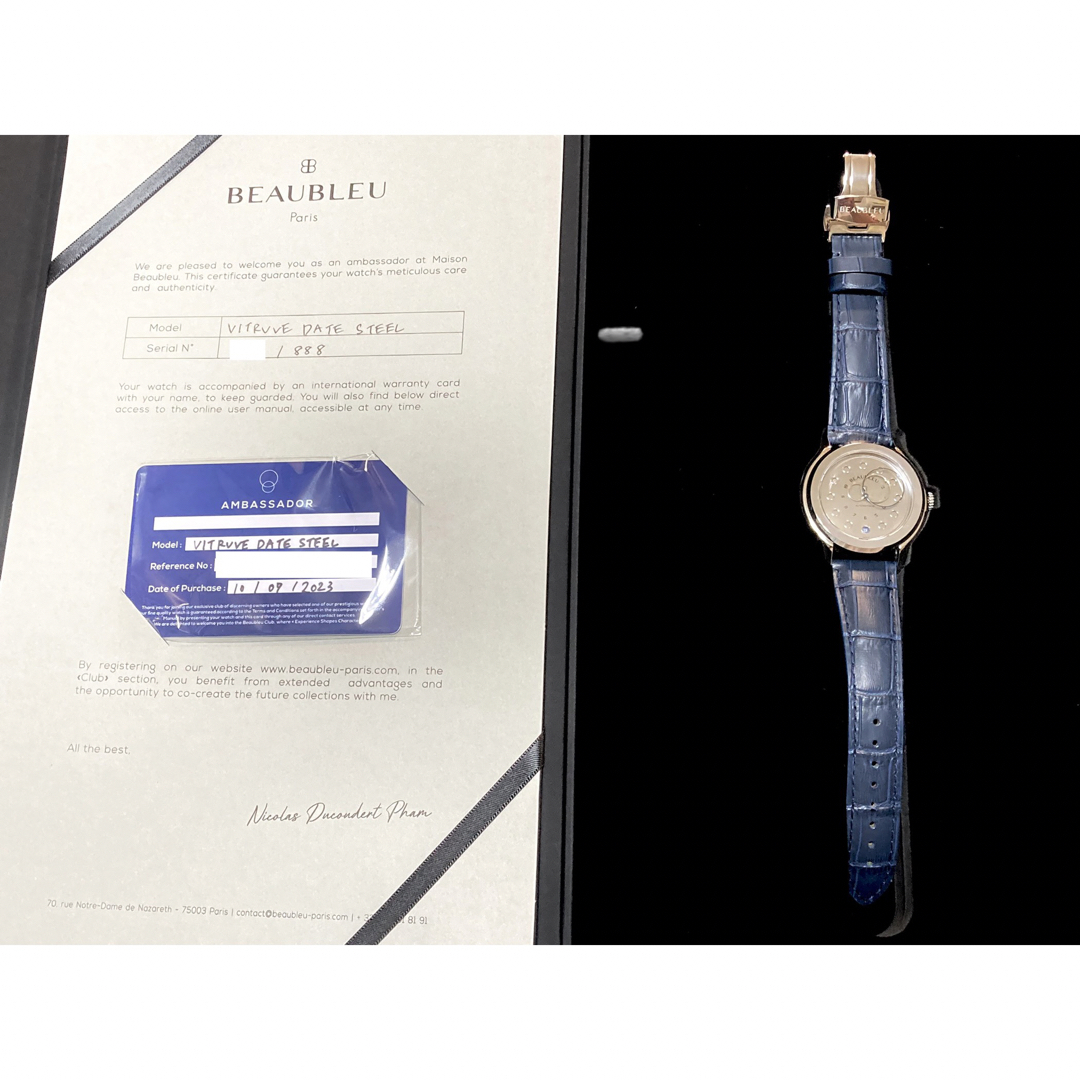 最終値下】BEAUBLEU ボーブルー VITRUVE DATE 最終値下】BEAUBLEU ボーブルー VITRUVE DATE