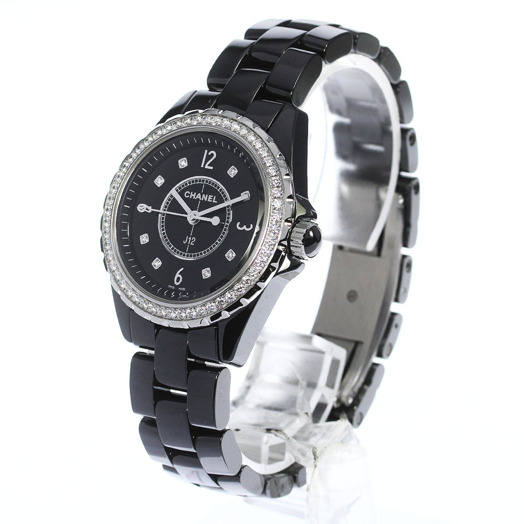 シャネル CHANEL H3108 ブラック /ダイヤモンド レディース 腕時計