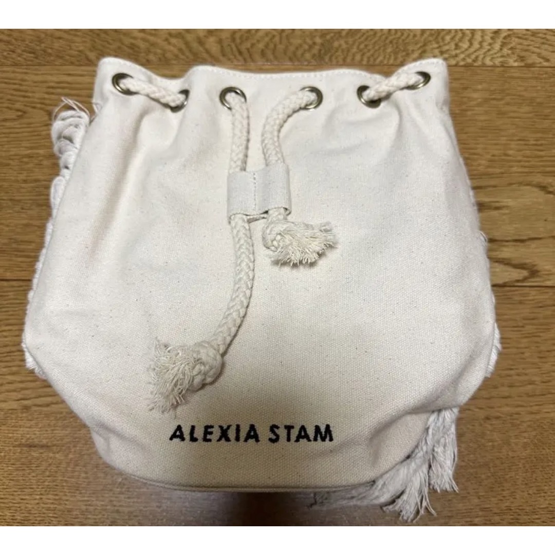 ALEXIASTAM Side Fringe Draw String Bag
