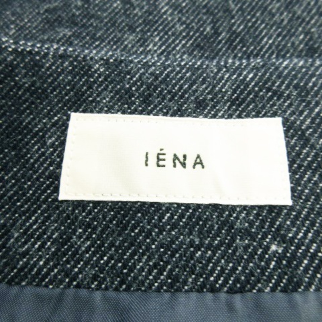 IENA(イエナ)のイエナ IENA スカート 台形 タイト ミニ ボタン ウール 厚手 34 紺 レディースのスカート(ミニスカート)の商品写真