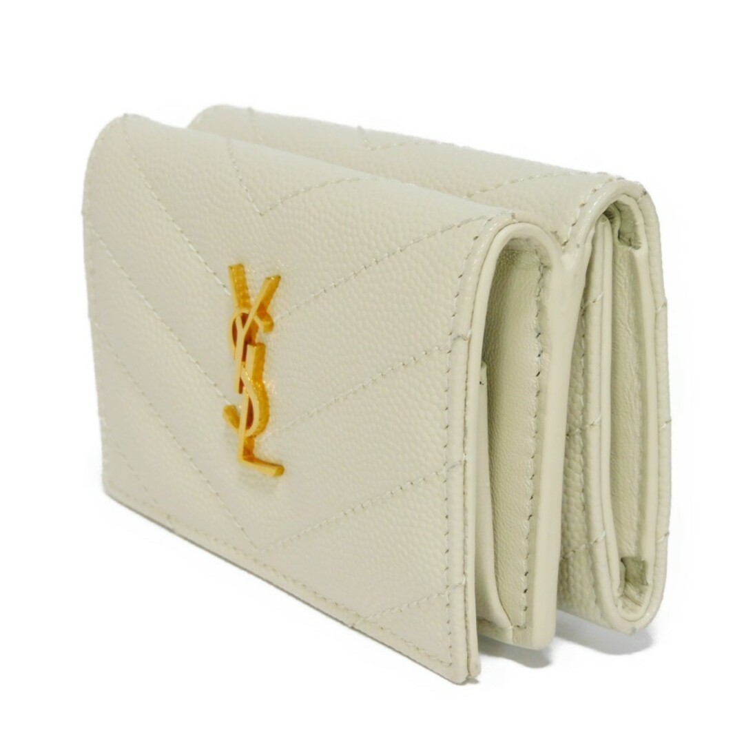 専用サンローラン　コンパクトウォレット　オリガミ　YSL　ゴールド金具　折り財布