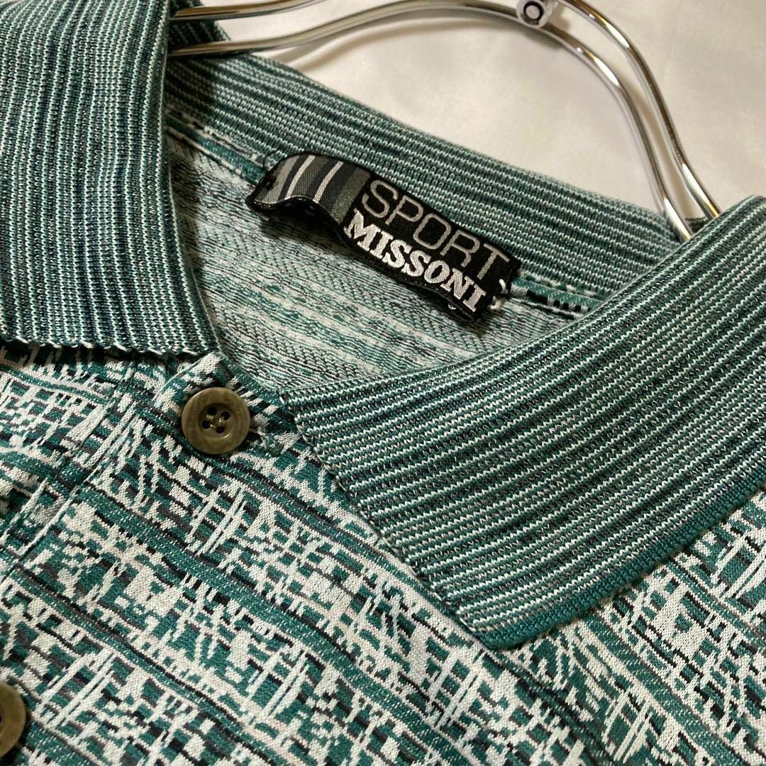 MISSONI(ミッソーニ)のイタリー製MISSONI SPORT ミッソーニ　ポロシャツ　コットン　ロゴ メンズのトップス(ポロシャツ)の商品写真