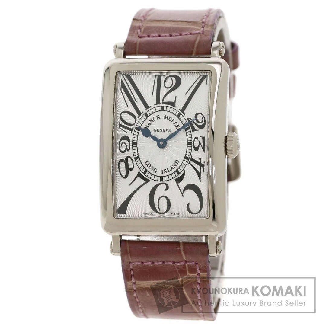 FRANCK MULLER 952QZ ロングアイランド 腕時計 K18WG 革 レディース