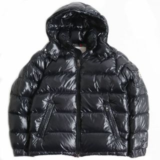 モンクレール(MONCLER)の極美品●18-19AW MONCLER モンクレール MAYA GIUBBOTTO／マヤ ロゴワッペン WZIP フーデッドダウンジャケット ブラック 1 正規品 メンズ(ダウンジャケット)