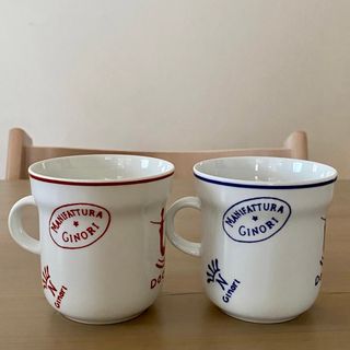 リチャードジノリ(Richard Ginori)のジノリ GINORI 歴代バックスタンプ柄 ティンブロ マグカップ ペア セット(食器)