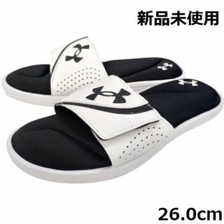 アンダーアーマー(UNDER ARMOUR)の新品 アンダーアーマー イグナイト6 サンダル スリッパ 白 26.0cm(サンダル)