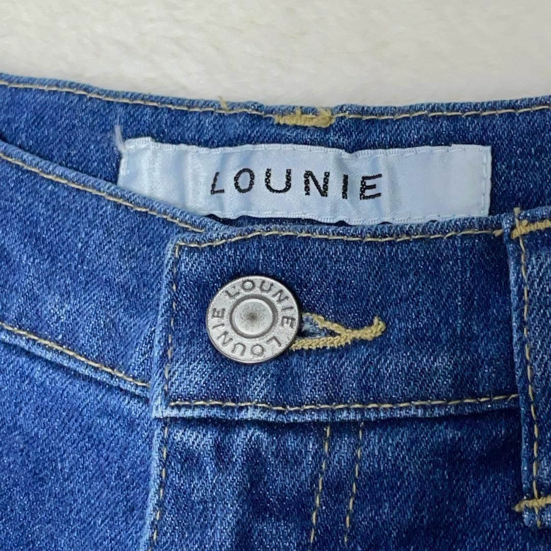 新品♡ LOUNIE デニム テーパード ワイド パンツ M 38 ストレッチ