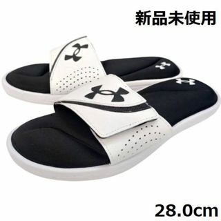 アンダーアーマー(UNDER ARMOUR)の新品 アンダーアーマー イグナイト6 サンダル スリッパ 白 28.0cm(サンダル)