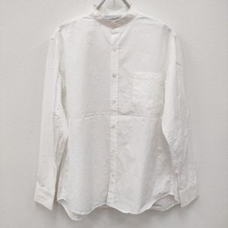 アーツアンドサイエンス(ARTS&SCIENCE)のARTS&SCIENCE No collar standard shirt 定価49500円 サイズ1 コットン 長袖シャツ ホワイト レディース アーツ&サイエンス【中古】3-0711M◎(シャツ/ブラウス(長袖/七分))