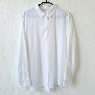 ユニクロ(UNIQLO)の【UNIQLO】レーヨンブラウス　長袖シャツ(シャツ/ブラウス(長袖/七分))