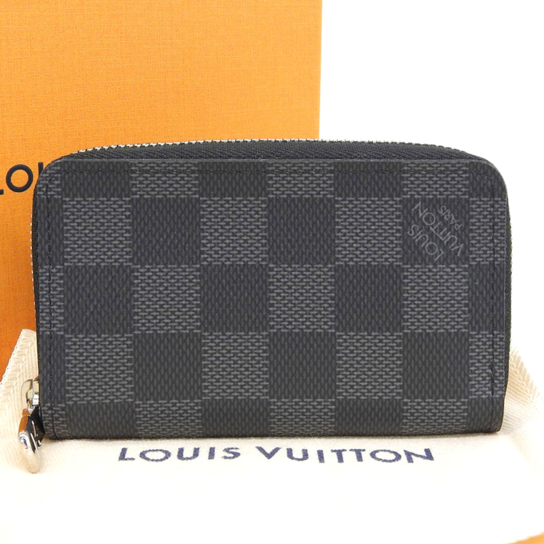 【本物保証】 箱・布袋付 新品同様 ルイヴィトン LOUIS VUITTON ダミエ グラフィット ジッピーコインパース 小銭入れ コインケース N63076 | フリマアプリ ラクマ