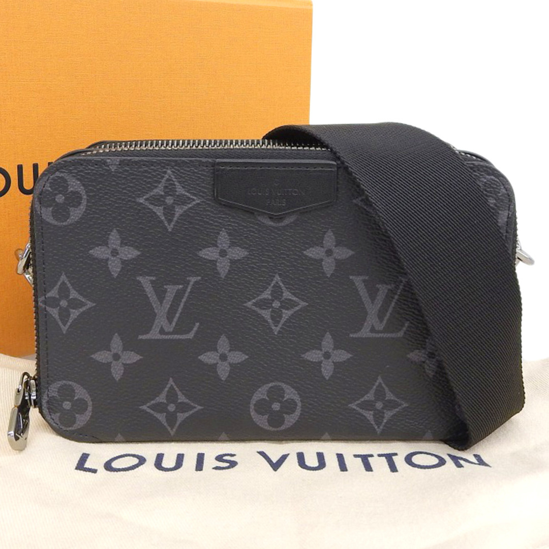 【本物保証】 箱・布袋付 新品同様 ルイヴィトン LOUIS VUITTON モノグラム エクリプス アルファ ウエアラブル ウォレット バッグ  M81260 | フリマアプリ ラクマ