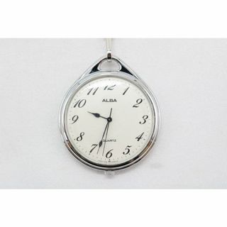 セイコー(SEIKO)のW63-13】動作品 電池交換済 セイコー アルバ 懐中時計 Y481-0120(その他)