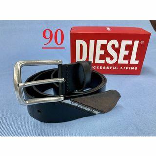 ディーゼル(DIESEL)のディーゼル　ベルト 2423　サイズ90　ブラック新品X03737定価17600(ベルト)