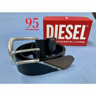 ディーゼル(DIESEL)のディーゼル　ベルト 2423　サイズ95　ブラック新品X03737定価17600(ベルト)