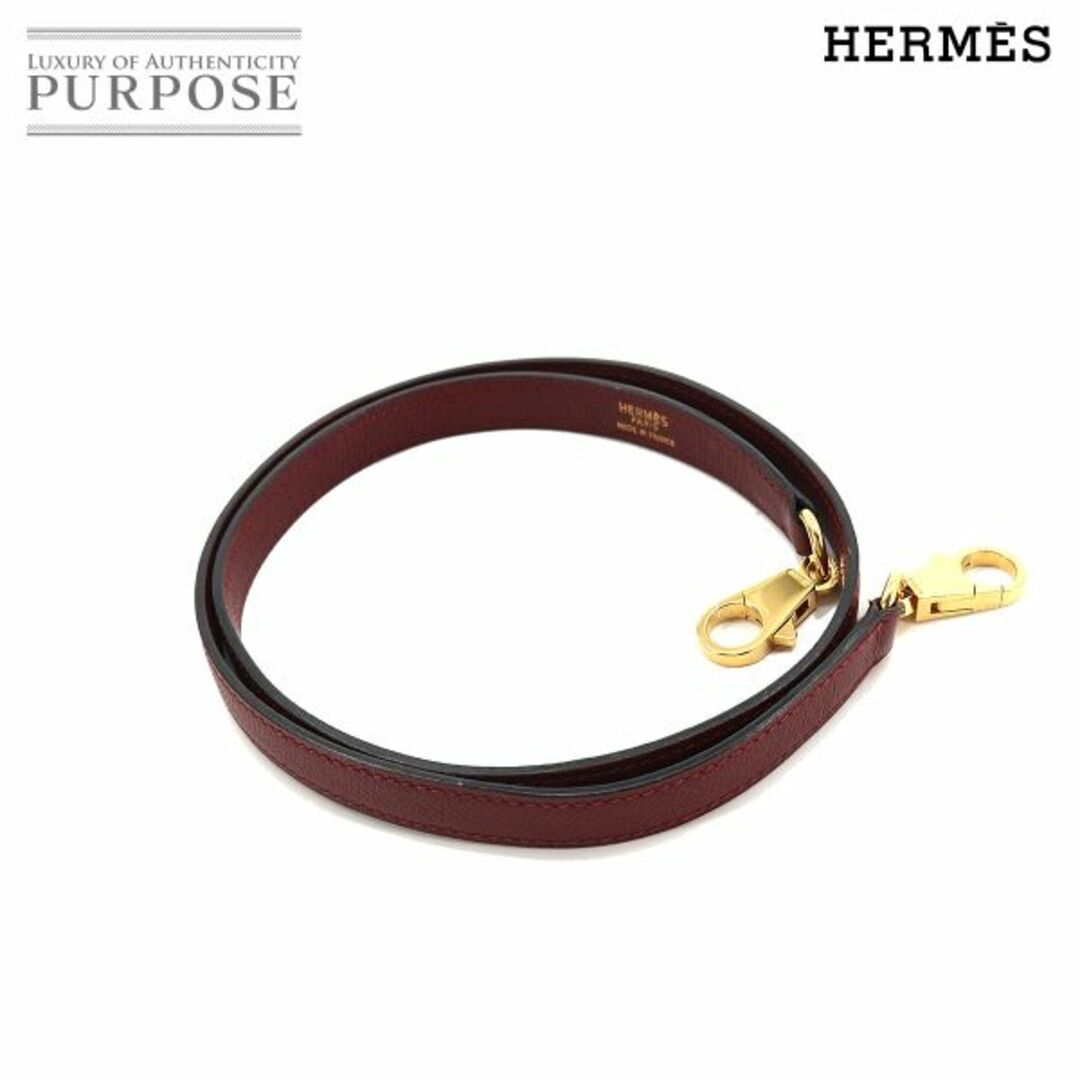 エルメス HERMES ケリー ボリード ショルダー ストラップ クシュベル ルージュアッシュ レッド ゴールド 金具 小物 VLP 90159245