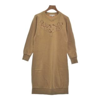 カルヴェン(CARVEN)のCARVEN カルヴェン ワンピース S キャメル 【古着】【中古】(ひざ丈ワンピース)