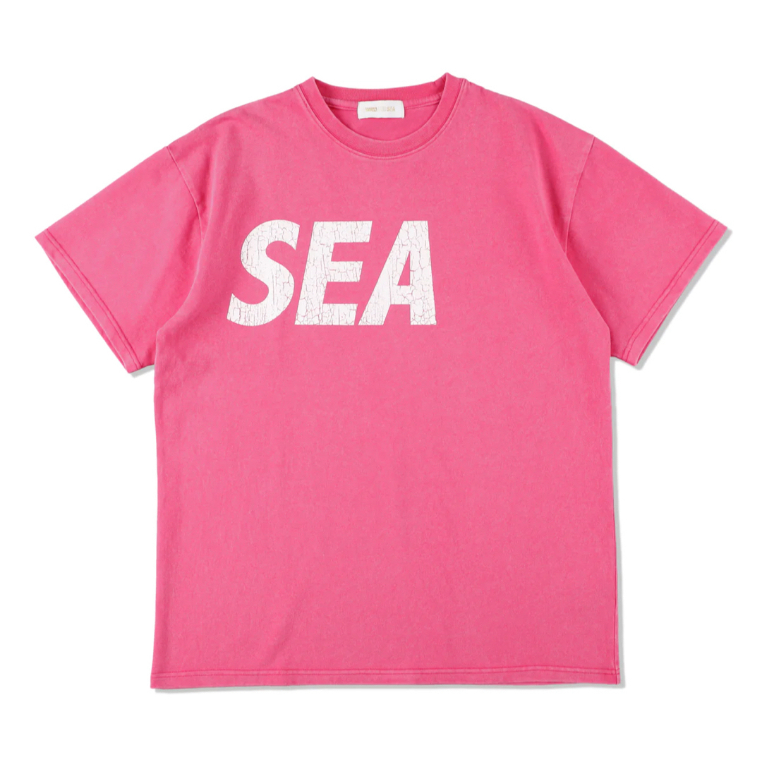 SEA (CRACK-P-DYE) S/S TEE /CHERRY_WHITE