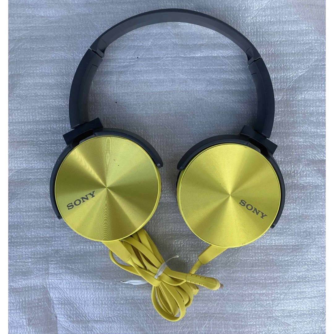 SONY ヘッドホン MDR-XB450 ジャンク品 イエロー 送料無料 | フリマアプリ ラクマ