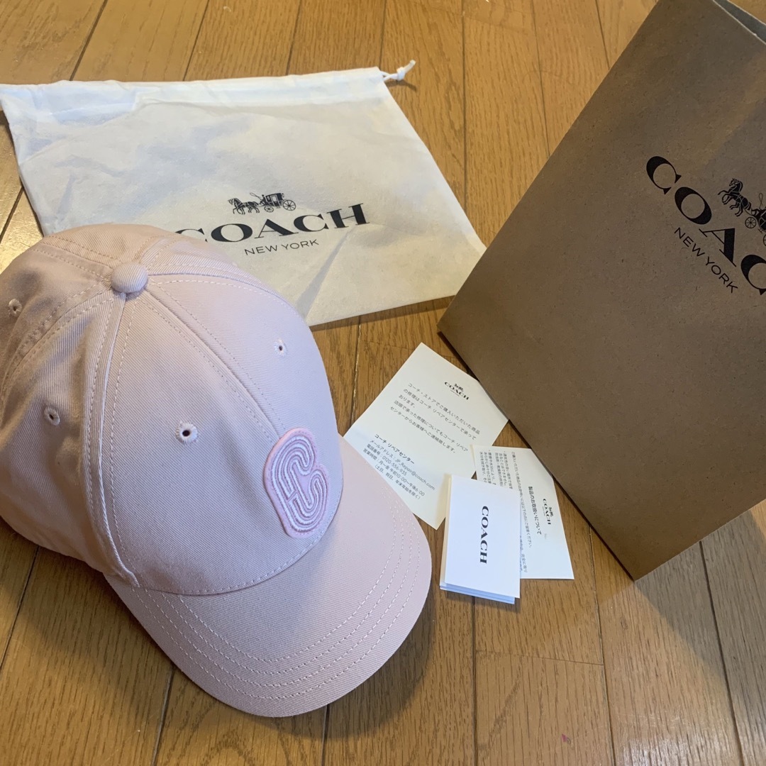 COACH コーチ　ピンク　キャップ