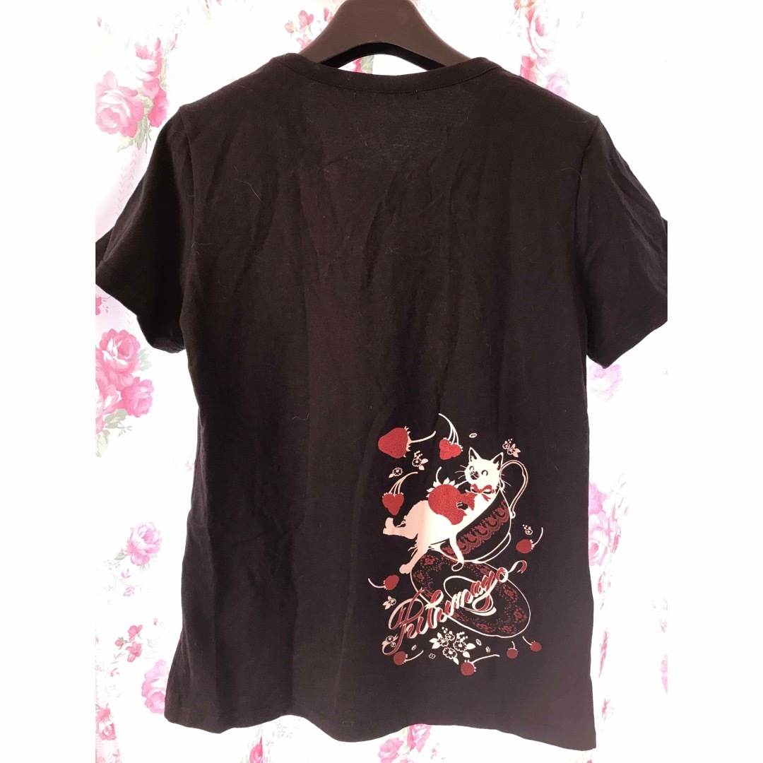 PUTUMAYO(プトマヨ)のPUTUMAYO 苺ねこTシャツ メンズのトップス(Tシャツ/カットソー(半袖/袖なし))の商品写真