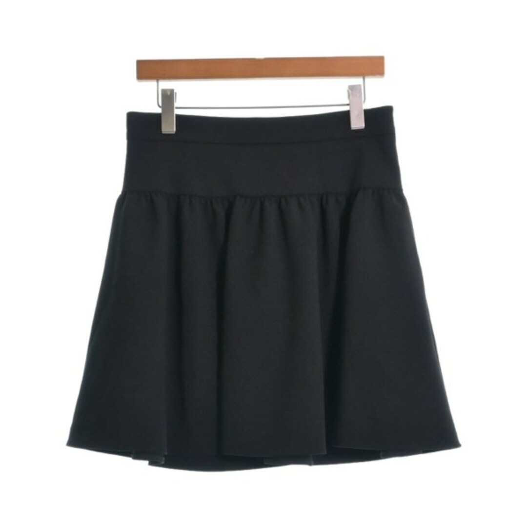 Max Mara マックスマーラ ひざ丈スカート 42(M位) 黒 【古着】スカート