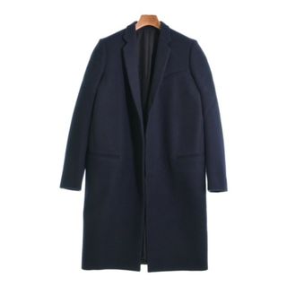 セリーヌ(celine)のCELINE セリーヌ チェスターコート 38(S位) 紺 【古着】【中古】(チェスターコート)