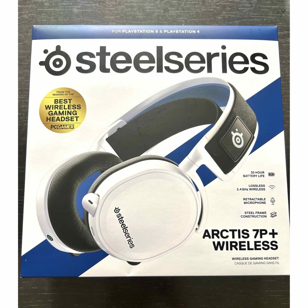 SteelSeries ARCTIS 7P WIRELESSヘッドセットホワイト