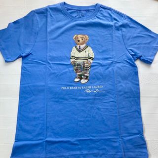 ラルフローレン(Ralph Lauren)のメンズS相当　ラルフローレン　ベア　水色　半袖　L160-165cm(Tシャツ/カットソー(半袖/袖なし))