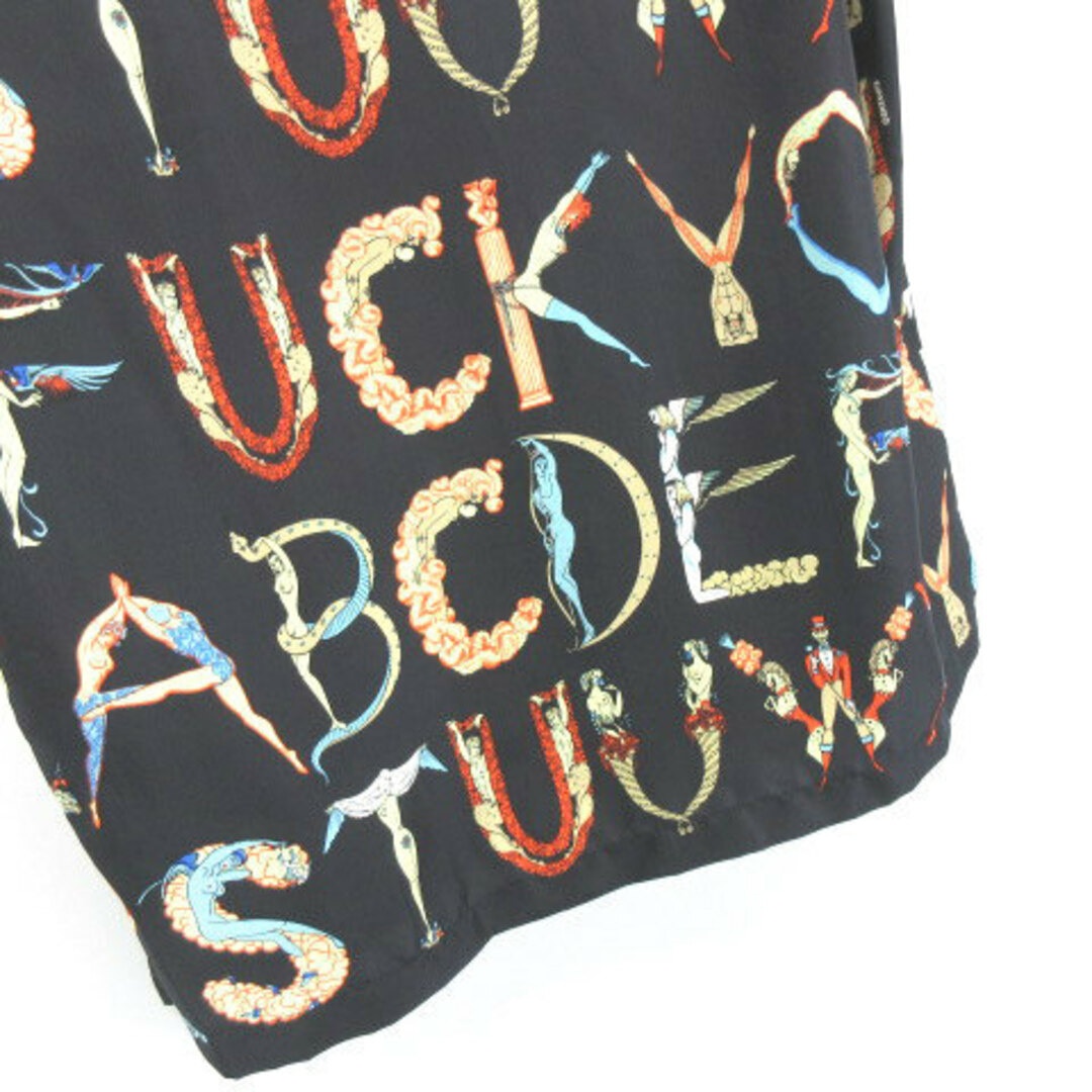 SUPREME 18SS Alphabet Silk Shirt 黒 S 7